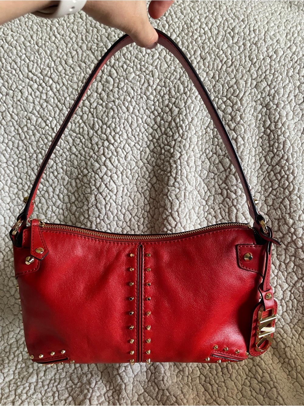 Michael Kors Astor Studded Shoulder Bag